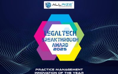 AllRize Receives 2025 LegalTech Breakthrough Award For “Practice Management Innovation of the Year”