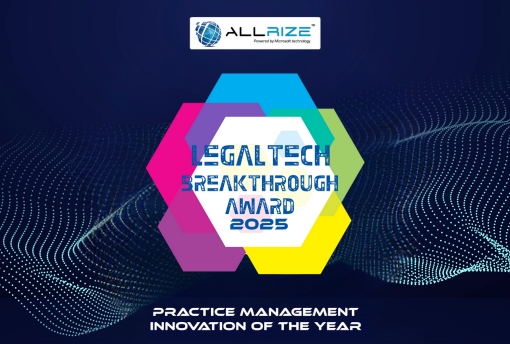 AllRize Receives 2025 LegalTech Breakthrough Award For “Practice Management Innovation of the Year”