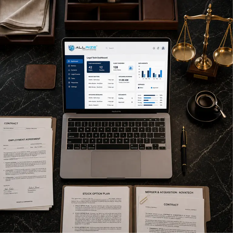 AllRize-platform-dashboard-on-a-modern-desk